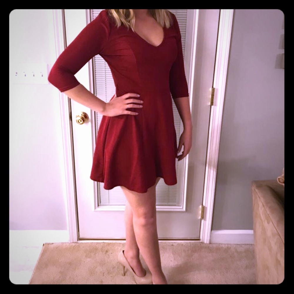 Red dress by South African designer